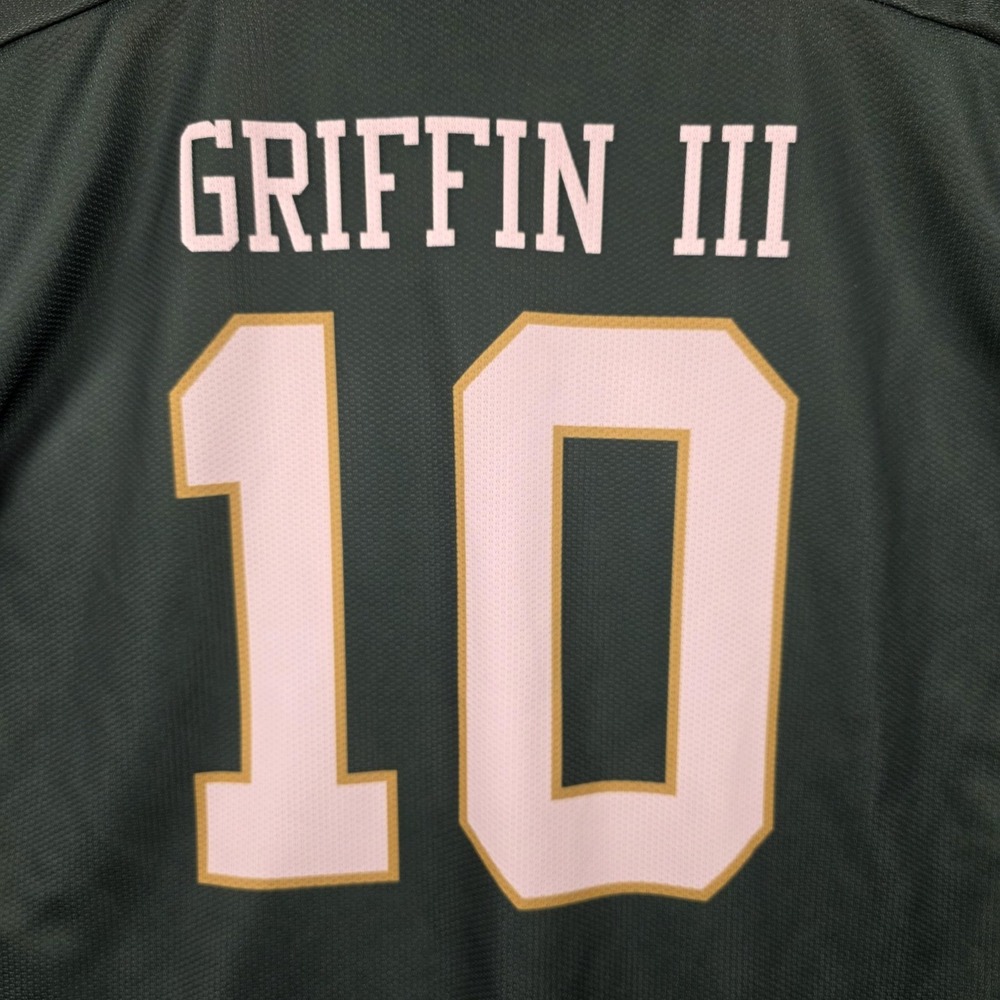 Baylor Bears Jersey Mens XL Green NCAA Football Gameday Greats Griffin III 10